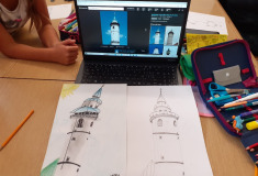 Kreslíme domažlickou věž